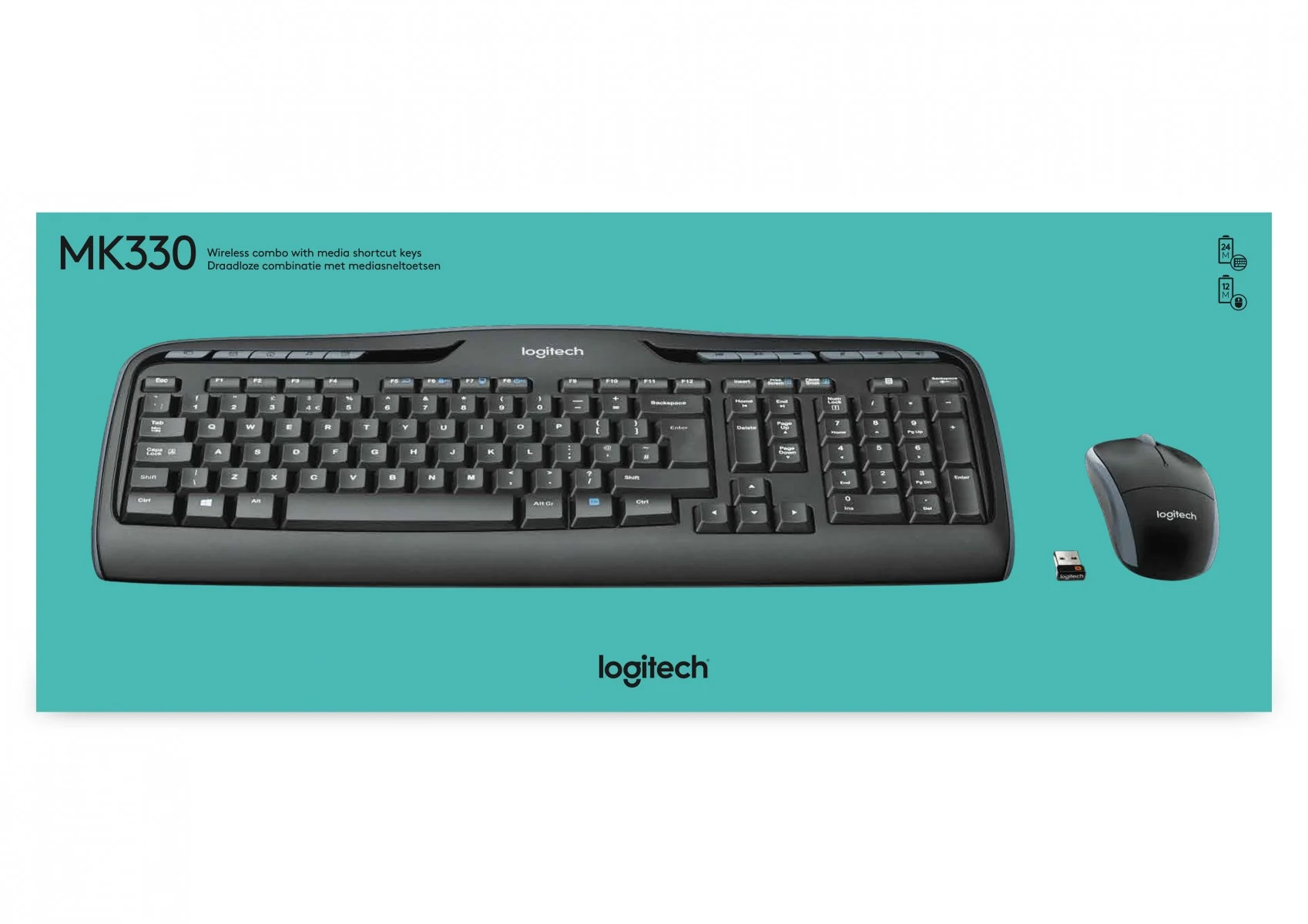 Logitech MK330 Wireless Keyboard and Mouse Combo