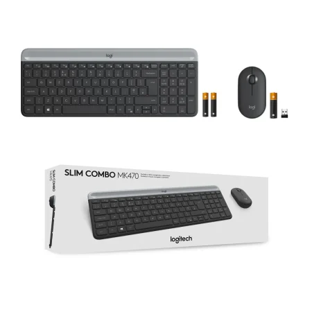 Logitech MK470 Slim Wireless Keyboard and Mouse Combo - Graphite