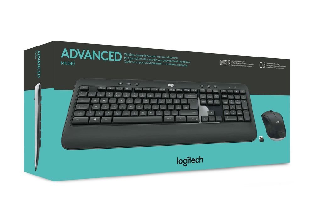 Logitech MK540 Advanced Wireless Keyboard and Mouse Combo - Carbon