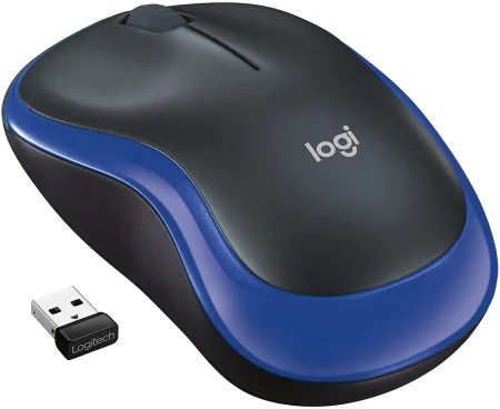 Logitech M185 Wireless Mouse - Blue  - 910-002236