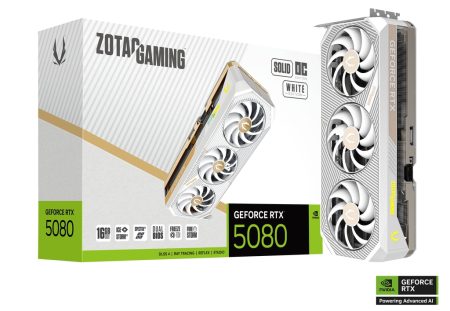 ZOTAC GAMING GeForce RTX 5080 SOLID OC White Edition 16GB GDDR7 Graphics Card - ZT-B50800Q-10P